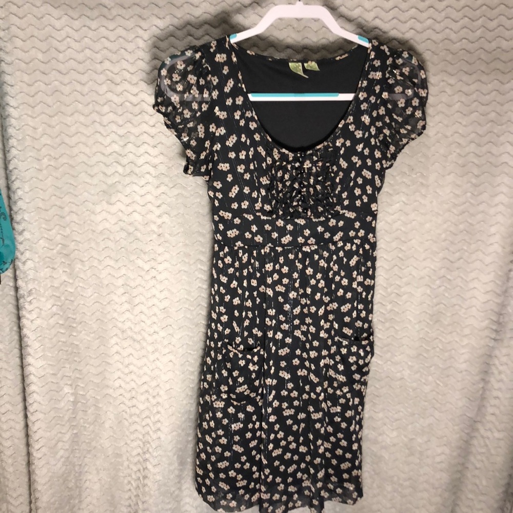 Johnny Martin black babydoll mini dress. ❤️